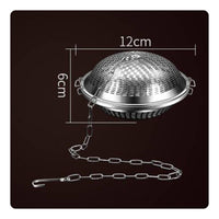 Rust Resistant Stainless Steel Seasoning Ball Easy to Clean Herb Seasoning Basket Food Grade Broth Flavor Infuser Reusable for Stewing, Braising
