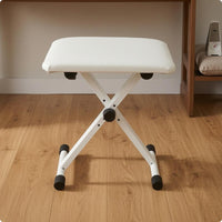 Keyboard Bench Height Adjustable Padded Cushion Folding Piano Stool