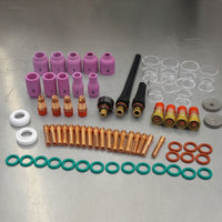 71 Pieces Torch Consumables Kit Replacement Torch Parts Kit Compatible for Welders, Technicians, Workshop