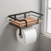 Bathroom Tissue Holder with Storage Area Saving Bathroom Storage