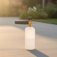 Easy to Fill Car Wash Foam Cannon Heavy-Duty Foam Cannon with Adjustable Nozzle Long-Lasting Sprayer with Quick-Connect Fitting Handheld for Driveway, Garage