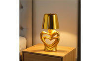 Decorative Heart-Embrace Table Lamp Compact Heart Shaped Table Lamp Ambient Light Cute for Nightstand