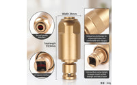 One-Piece Wrench to Drill Adapter Knurled Power Wrench Adapter with Hex Shoulder Metal Tool Multipurpose for Electricians