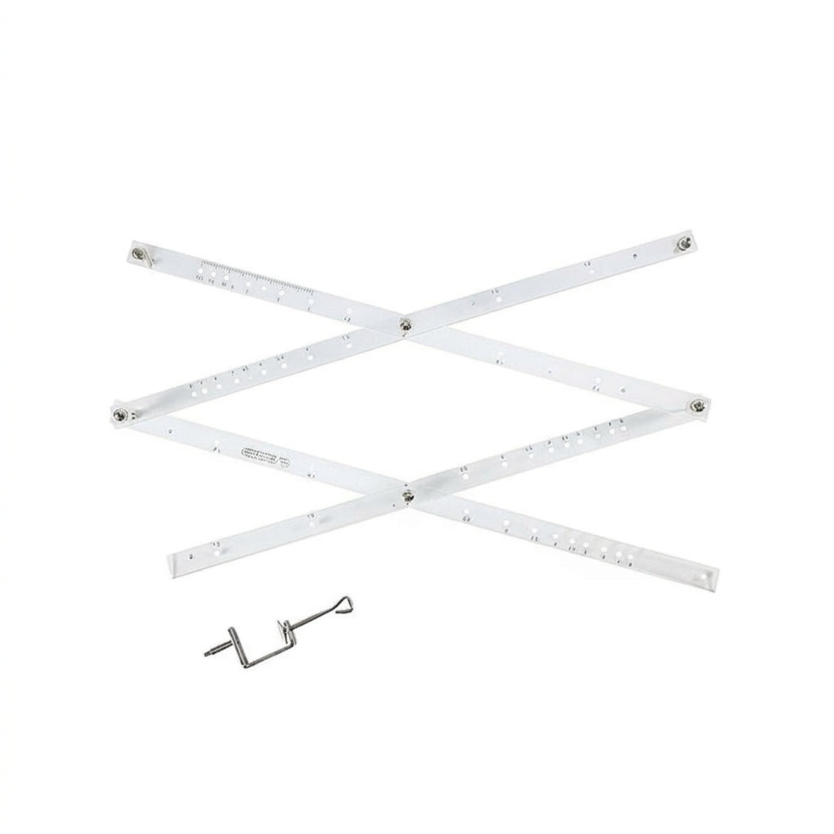 Drawing Pantograph Ruler Punched Holes Metal Pantograph Ruler Enlarge and Art Supply