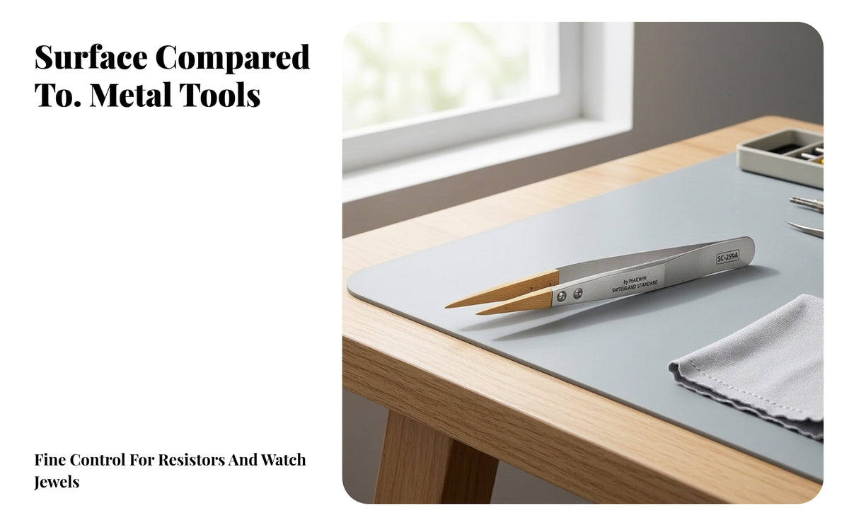Scratch-Resistant Wood Tip Tweezers