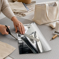 PE Woven Aluminum Foil Thermal Insulation Fabric for Bags and Handbags