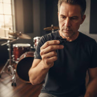 Hinged Drum Rack Clamp Split-Body Tube Clamp with Sleeves Metal Black for Drummers