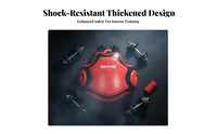 High-Quality PU Leather Sanda Chest Guard Shock Absorption MMA Sanda Chest Guard Thickened Protection Boxing Body Protector Wear Resistant for Athletes, Coaches, Sparring, Combat Sports, Competition, Dojo