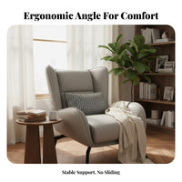 Light Luxury Oversized Single-Person Sofa Minimalist Design Upholstered Tub Chair signature aesthetic Home Seating Ergonomic posture supportrest for Homeowners, Students, Book Lovers, Living Room, Lounge Area, Bedroom, Apartment