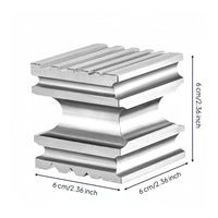 Six-Sided Groove Block Smooth Polished Surface Bracelet Forming Block Metalwork Tool for Silversmiths, Jewelers