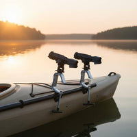 Adjustable Angle Rotating Clamp Rod Holder Anti-Corrosion Kayak Fishing Rod Holder Stable Grip for Raft