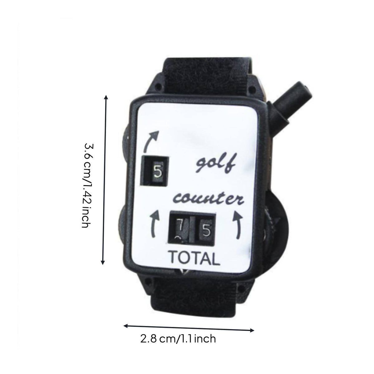 Manual Golf Stroke Counter Wearable Watch Design Golf Scorer Portable