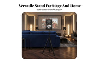 Non-Slip Feet Tripod Speaker Stand Portable Floor Speaker Stand Collapsible Design Sound System Accessory Easy Assembly for DJs, Musicians, KTV, Stage, Live Performance, Studio