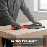 Anti-Glare Adjustable Metalworking Baffle High Temperature Resistant Clamp-on Metalworking Guard Hands-Unrestricted Design for Welders