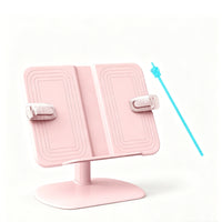Adjustable Book Stand Sturdy with Page Clips Stable Desktop Book Holder for Kids, Bedside