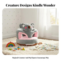 Sitting Trainer Plush Learn-to-Sit Sofa Anti-Fall Design Infant Support Seat Prevents Tipping over infant seating aid Soft and Comfortable for Babies 3-6 Months, Infants, Toddlers, floor activity, Nursery, Living Room, Playroom