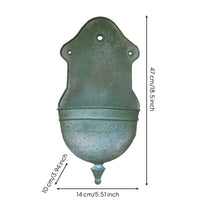 wall Planter Weathered Finish Wall-Mounted Flower Pot Hanging Distressed Iron Planter