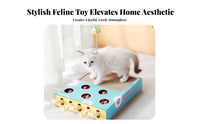 Whack-a-Rodent Cat Toy Promotes Healthy Claws Cardboard Cat Scratcher Box Scratching Board Satisfies Natural Instincts Solo-Play