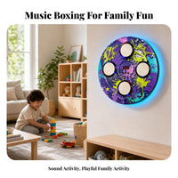 Foam-Padded Wall-Mounted Boxing Target Flush-Mount Light-up Boxing Target LED Lights for Children, Home