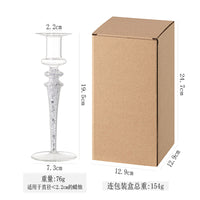 European Modern Creative Diamond Glass Candle Holder