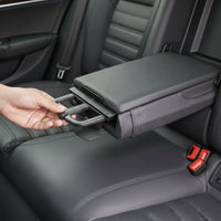 Rear Seat Cup Holder Assembly Replacement Armrest Cup Holder with Pull Handle Auto Part Easy Install Car Accessory Smooth