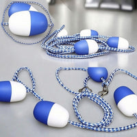 Pool Lane Rope with Buoy Markers Floating Pool Lane Rope with Floats Safety Buoy Line Long-Lasting Heavy-Duty for Training Pools