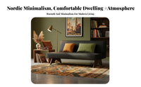 Minimalist Design Armless Convertible Sofa Space-Saving Adjustable Futon Loveseat Multi-Functional Home Furniture High-Density Foam Cushion for Apartment Dwellers, Young Adults, Homeowners, Living Room, Small Areas, Bedroom