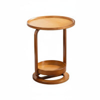 Light Luxury Feel Round Side Table Vintage design Round Tripod Table Mid-20th Centuryera Modern Design Nightstand space-efficient Size for Apartment Dwellers, Homeowners, Students, Bedroom, Small Spaces, Living Room, perusing corner