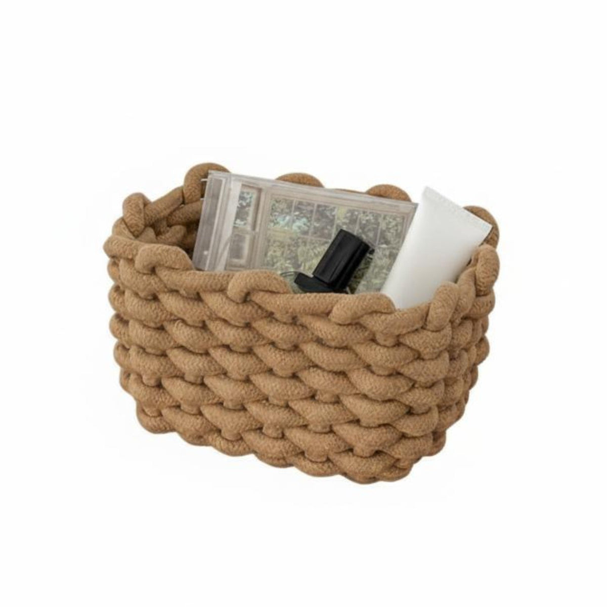 Woven Basket Japanese aesthetic Woven Basket Set Handwoven for Living Room, Students