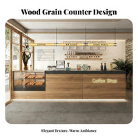 Ier Desk Versatile Reception Counter Easy to Assemble Shop Front Counter for Business Owners, Receptionists, Bakery, Hotel, Retail Store