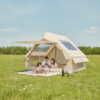 Inflatable Tent Easy Setup Inflatable Tent Waterproof Shelter for Campers, Families, Camping, Backyard