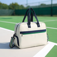 Racket Bag with Shoe Compartment Easy to Clean Tennis Bag Convertible Structured for Gym Goers, Travel