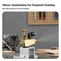 Even Atomization Border Bander Cleaning Nozzle Long-Lasting Brass Air Atomizing Nozzle for Factory, Workshop