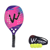 EVA Core Beach Tennis Racquet with Storage Bag Perforated Beach Tennis Racket with Bag Shock-Absorbing Non-Slip for Training