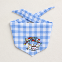 Dog Costume Festive Set, 4-piece Dog Bandana & Hat for Birthday, Polka Dot Dog Bandana for Photoshoots, British Style