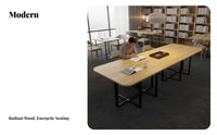 Modern Design Conference Table and Chair Bundle Versatile Nesting Conference Table Set Long-Lasting Construction Office Furniture Space-Saving Design for Business Professionals, Team Leaders, Meeting Room, Training Center, Lounge Area, Boardroom