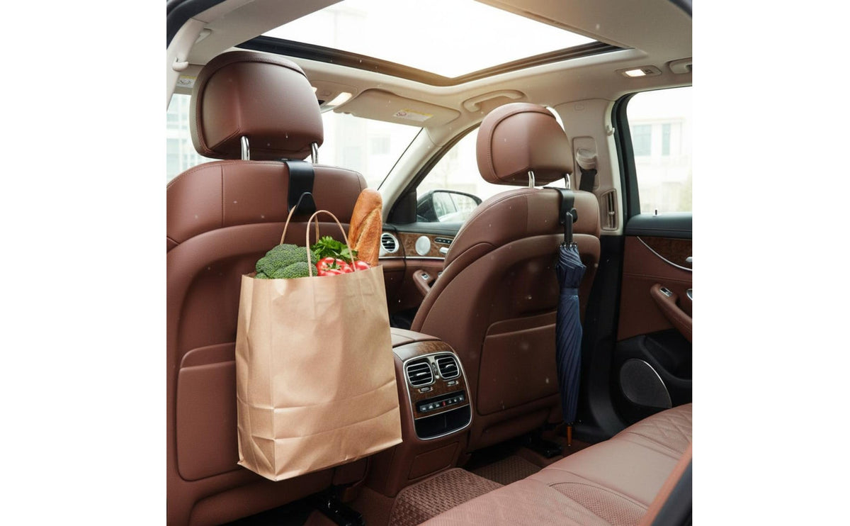 4 Pieces Easy Installation Hidden Seat Hook No Tools Needed Backrest Hook Universal Fit Vehicle Accessory