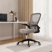 Ergonomic Office Chair Height-Adjustable Mesh Office Chair Breathable for Students, Study Room