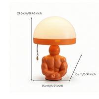Sculptural Torso Lamp Ambient Fungus-Shaped Lamp Cute Fungus-Shaped Night Light Cozy for Desk