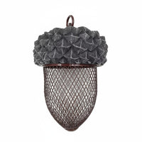 Weather Resistant Acorn Bird Feeder Easy to Fill Acorn Shaped Holder for Nature Enthusiasts, Homeowners, Backyard, Patio, Trees