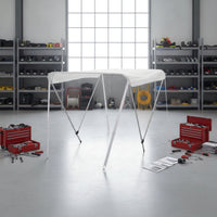 Boat Awning with Folding Frame Foldable Marine Boat Cover Resistant for Boaters