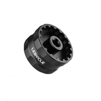 Double-endedEnded Bottom Bracket Socket Anti-Slip Bottom Bracket Removal Tool Machined Cycle Tool with Knurled Grip Compact for Mechanics, Bike Builders, Workshop