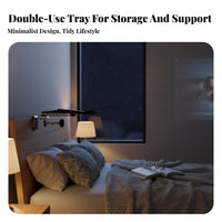 Non-Invasive Setup Display Device Easy Setup Installation Bedside Display Device Shelf Versatile Clamping Home Theater Hardware for Renters, Students