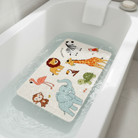 Non-Slip Suction Cup Bath Mat for Shower and Bathroom Floor, Kids' Safety Mat