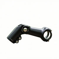 Aluminum Alloy Adjustable Handlebar Stem Four-Bolt Adjustable Cycle Stem Matte Black Hardware Lightweight for Cyclists, Mountain Bikes