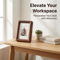 Wooden Finish Picture Frame Tabletop Photo, Solid Wood Mini Photo Frame, Mini Wooden Frame for Display, Modern Minimalist Desk Photo Stand