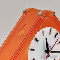 Frosted Acrylic Double Sided Corner Wall Clock Minimalist Style Triangular Wall Clock