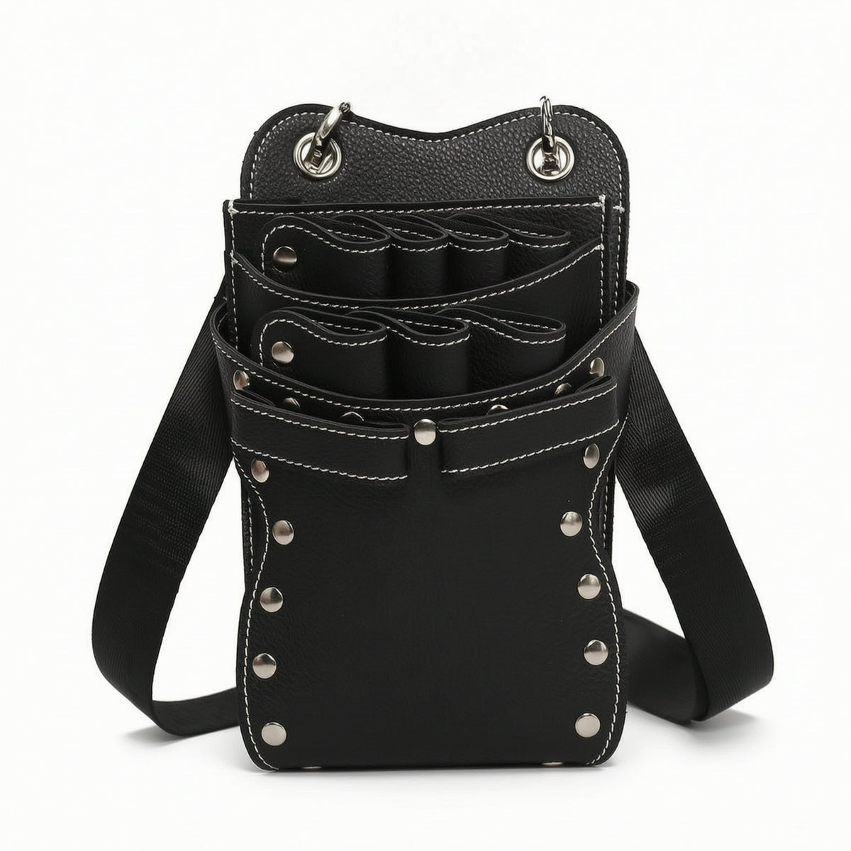 Hairstylist Tool Bag Compact Shears Holder with Strap Portable Scissors Holsters for Barbers