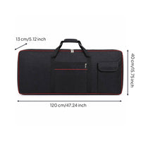 Padded Keyboard Bag Portable Keyboard Gig Bag Robust Lightweight for Rehearsals