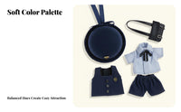 4 Pieces Doll Outfit Set Cute Design School Uniform Match Doll Kindergarten Uniform for Collection